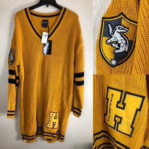 Harry Potter HufflePuff Sweater Dress Knit Size M